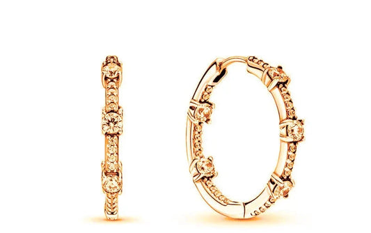 Silver Gold Hoop Earrings