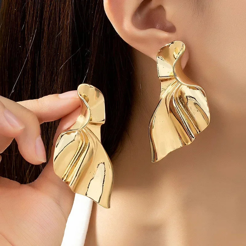 Metallic Fishtail Fashion Earrings