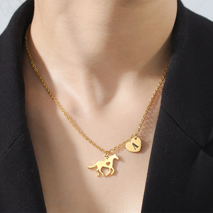 Fashionable Horse Heart Necklace