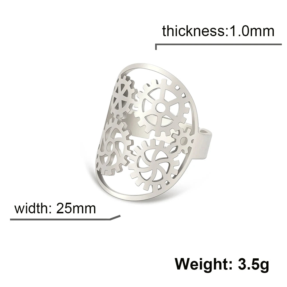 Stainless Steel Clock Ring