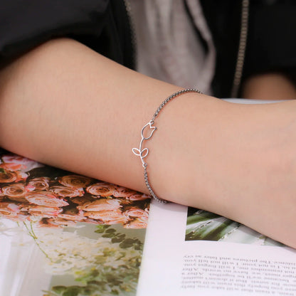 Stainless Steel Tulip Bracelet