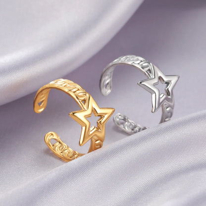 Stainless Steel Star Rings