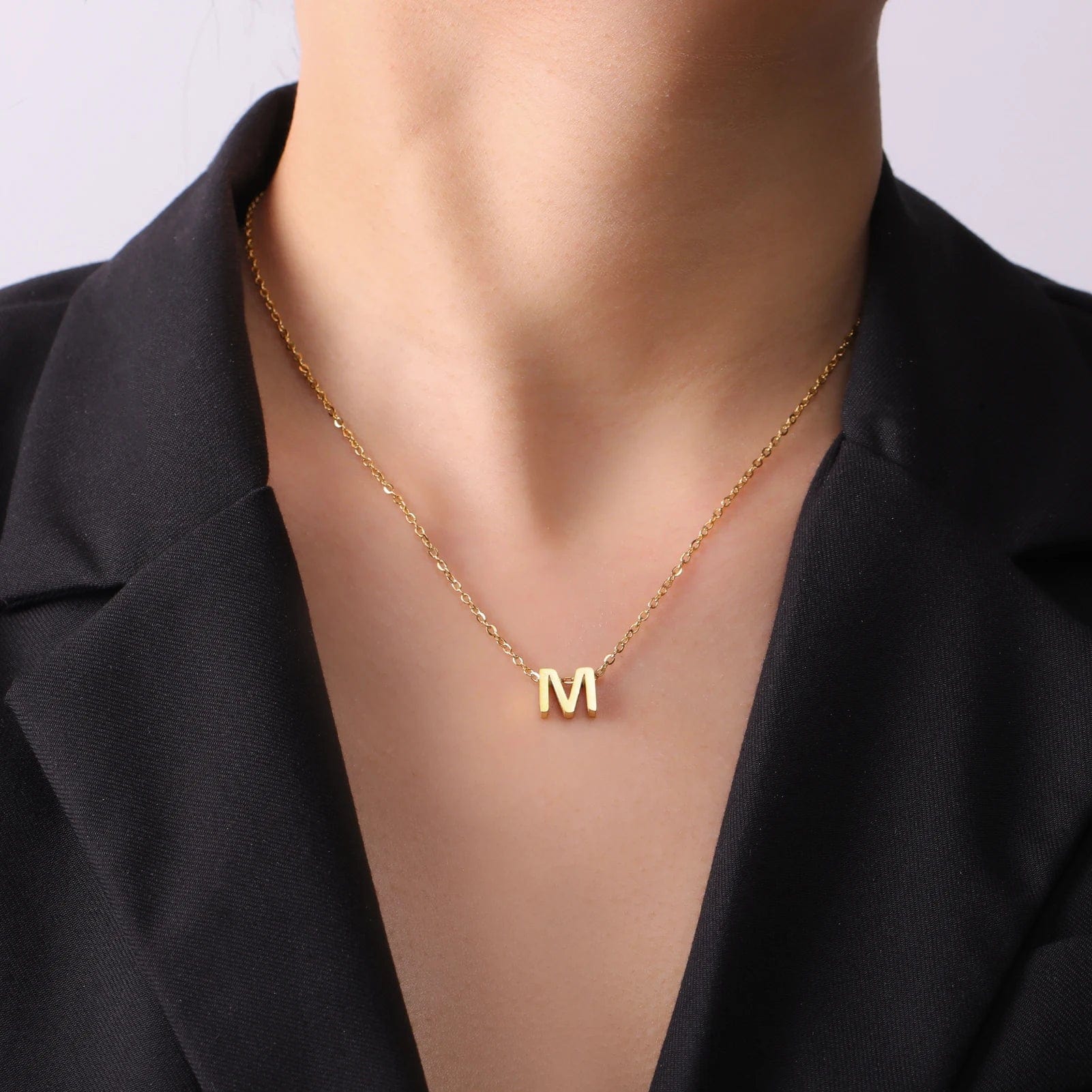 Heart Initial Necklace