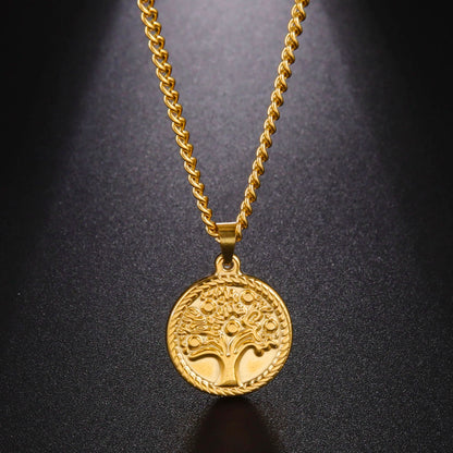 Tree of Life Round Chain