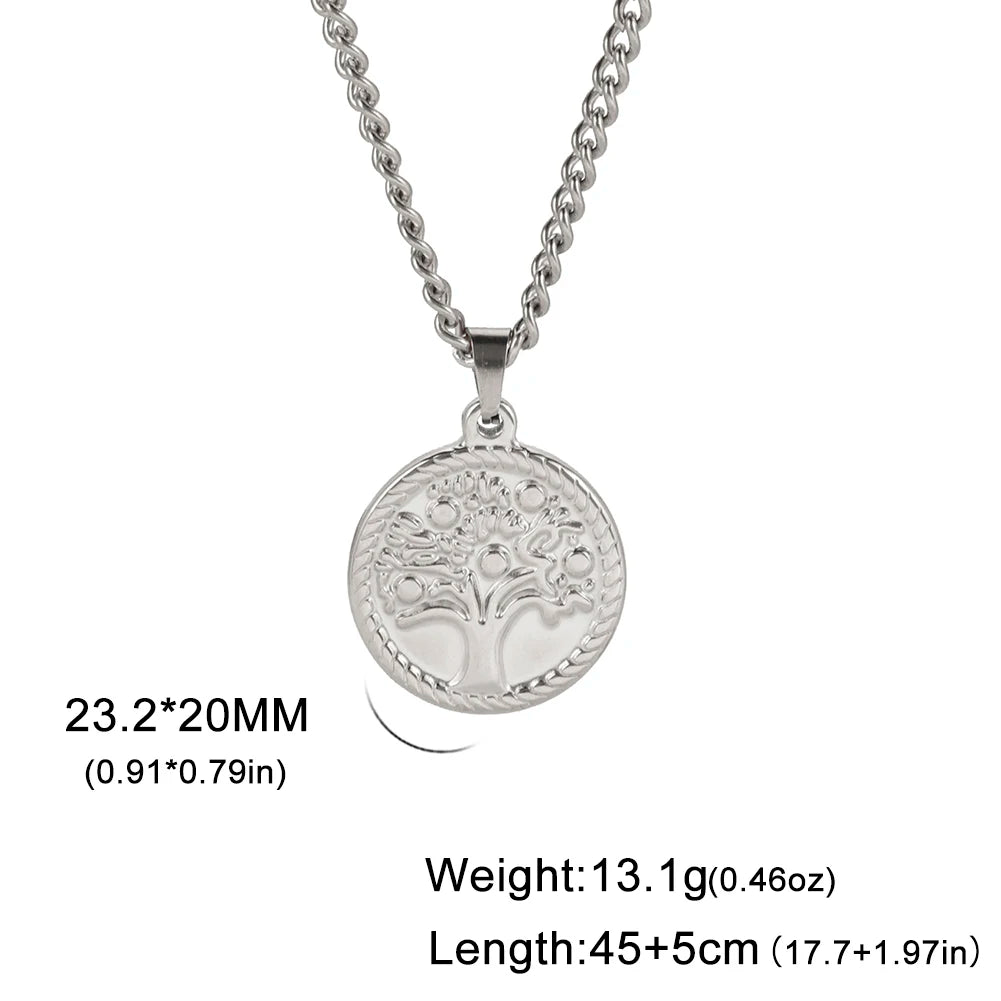 Tree of Life Round Chain