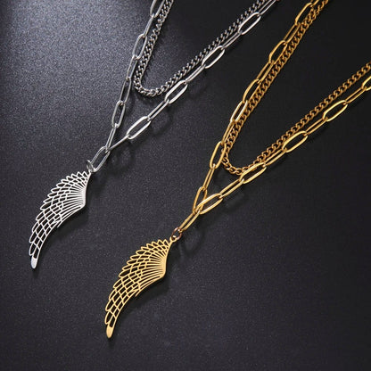 Gold Seraph Wing Choker Necklace