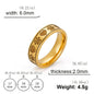 Women Matte Gold Color Rings 
