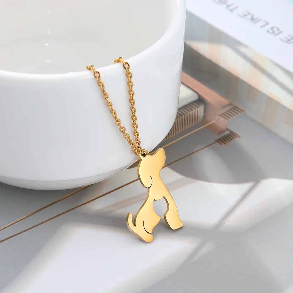 Cute Cat Dog Necklace