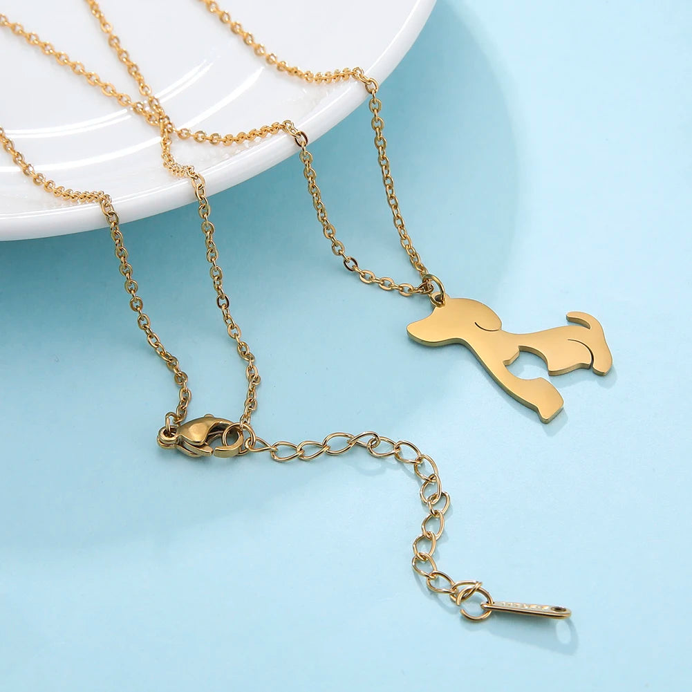 Cute Cat Dog Necklace