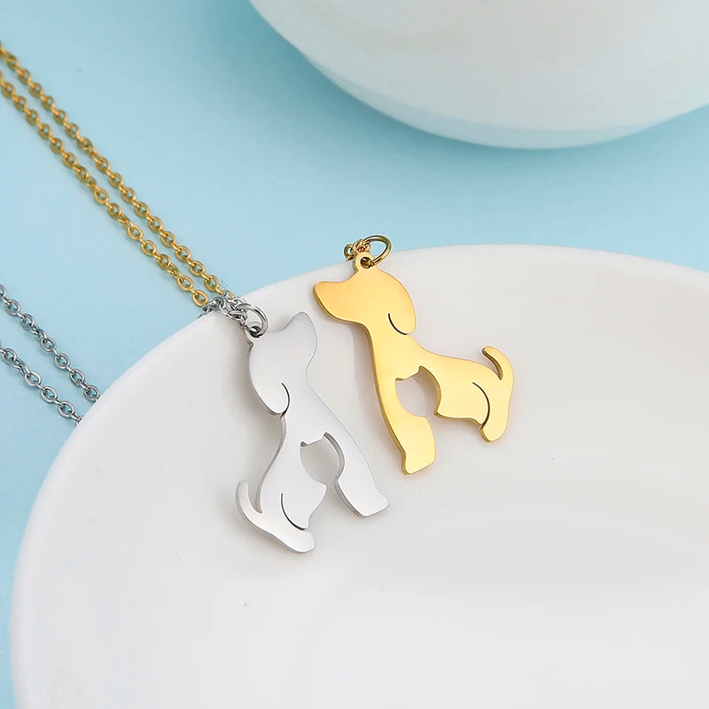 Cute Cat Dog Necklace