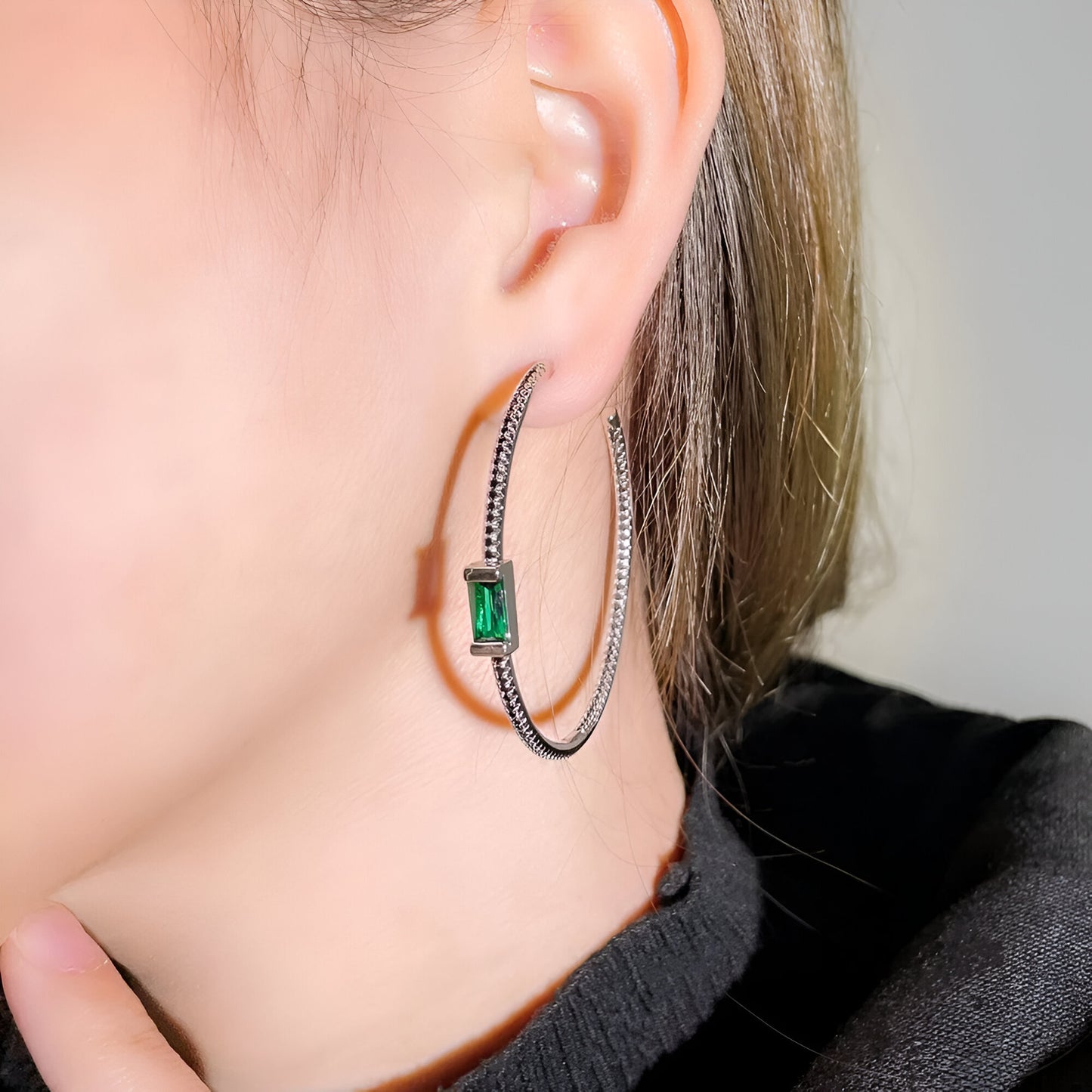 Round Circle Hoop Earrings - JR NEST