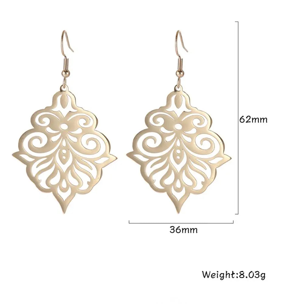 Elegant Filigree Statement Earrings