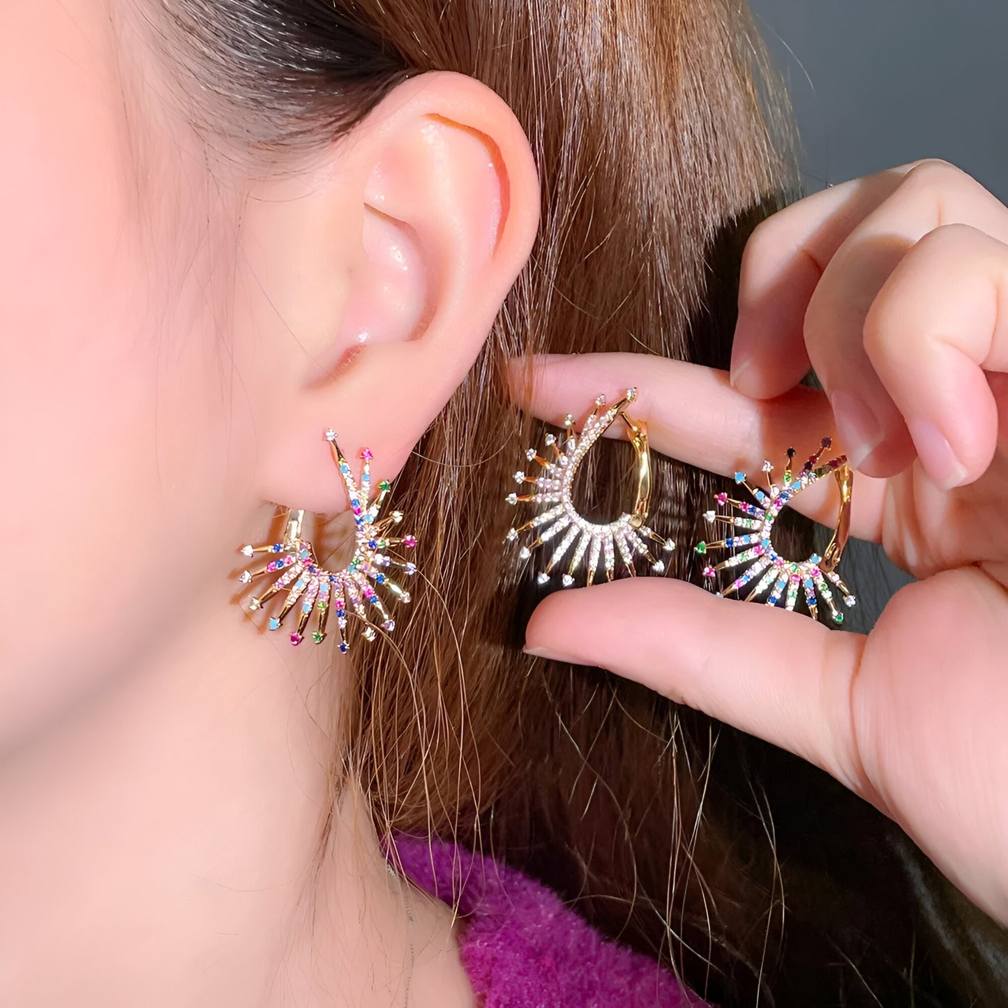 Unique Blossom Colorful Earrings - JR NEST