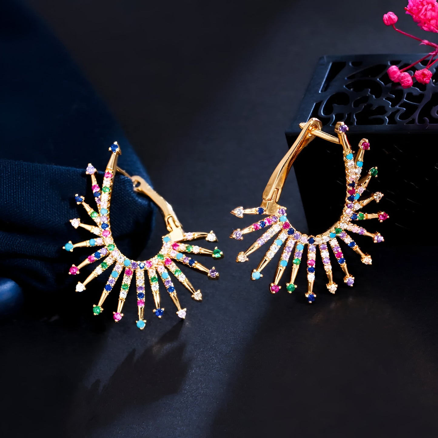 Unique Blossom Colorful Earrings - JR NEST