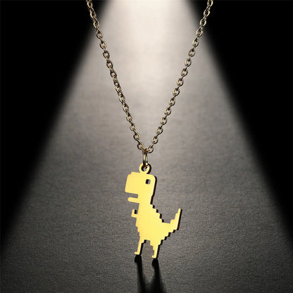 Mosaic Dinosaur Necklace