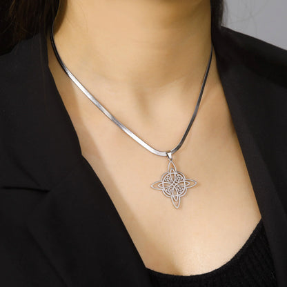 Wicca Knot Amulet Necklace