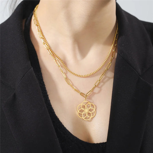 Flower of Life Amulet Jewelry