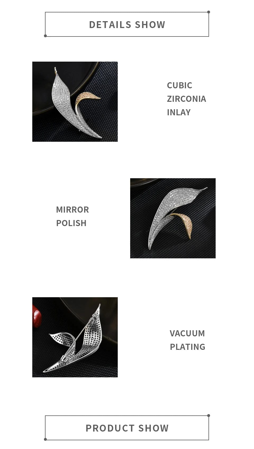 Luxury Leaf Brooch