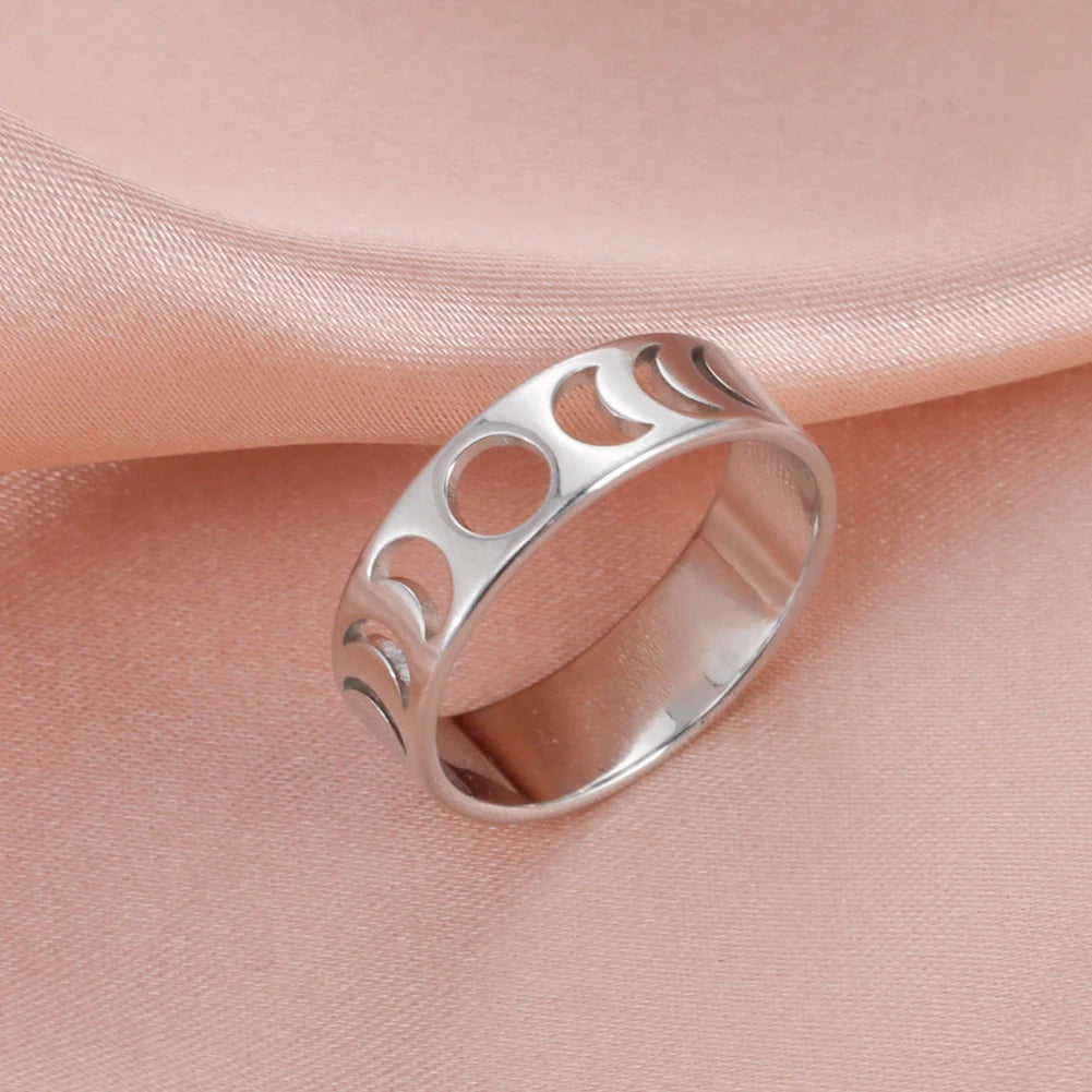 Crescent Moon Phase Ring