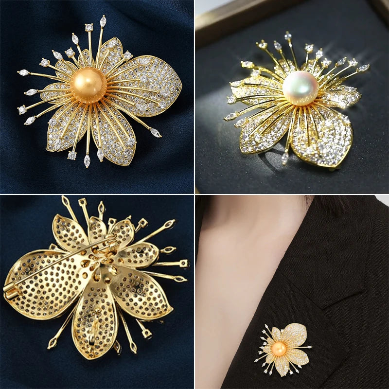 Luxury Sweet Flower Brooch