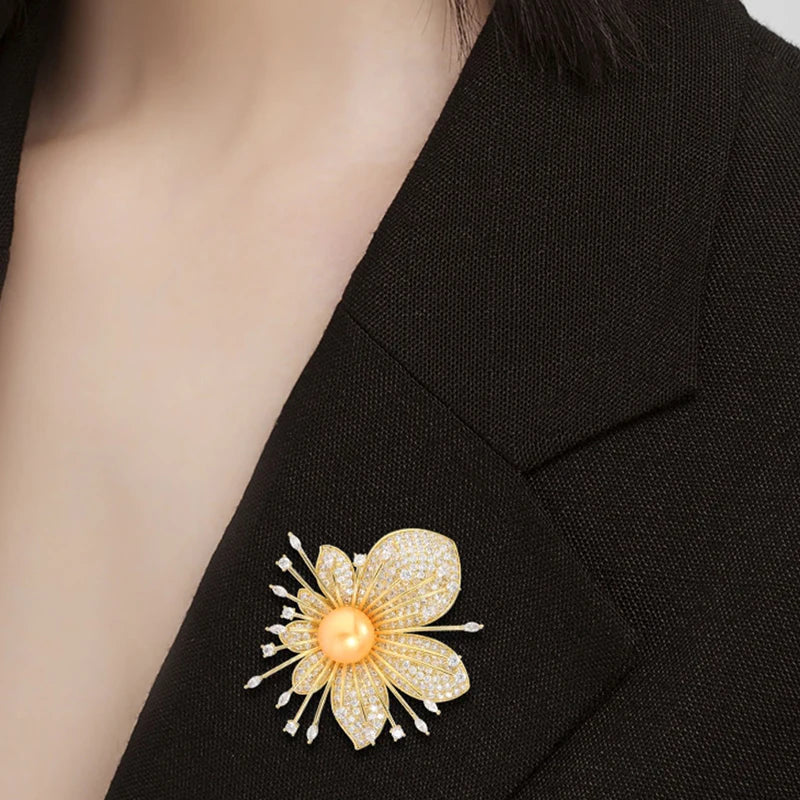 Luxury Sweet Flower Brooch