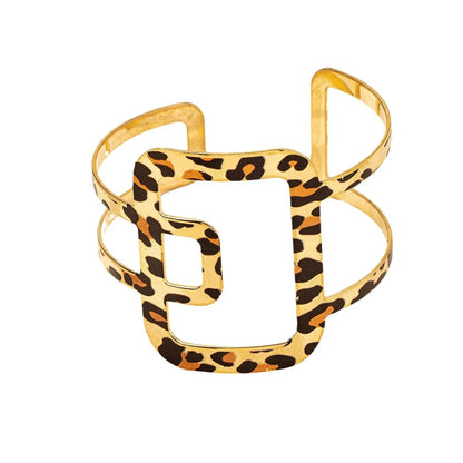 Retro Leopard Print Cuff