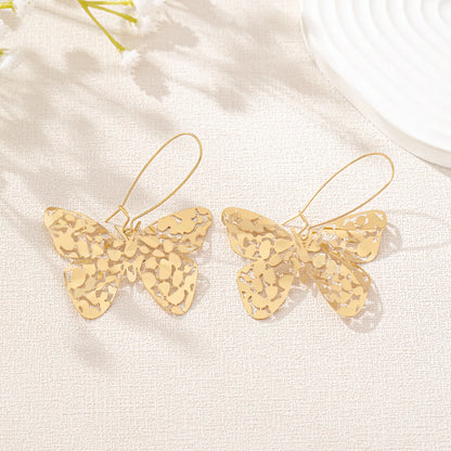 Women Exaggerated Brass Earring