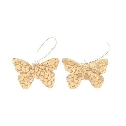 Women Exaggerated Brass Earring