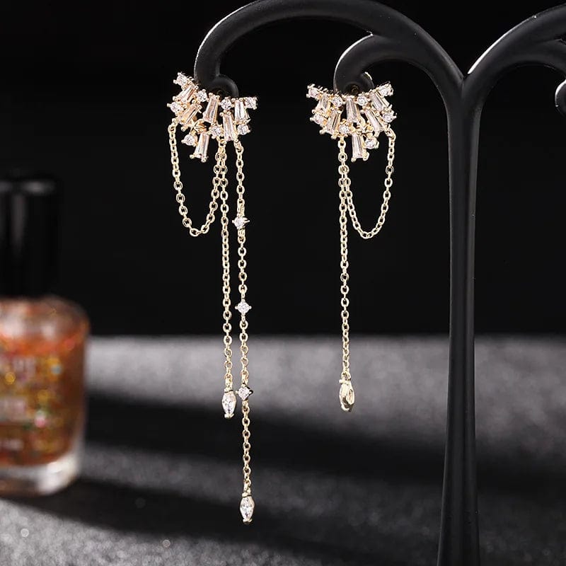 Tassel Long Style Earrings