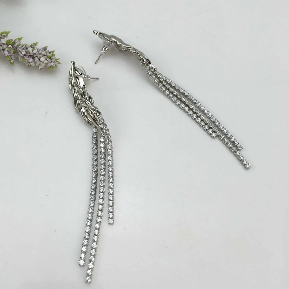 Unique Dubai Long Drop Earrings