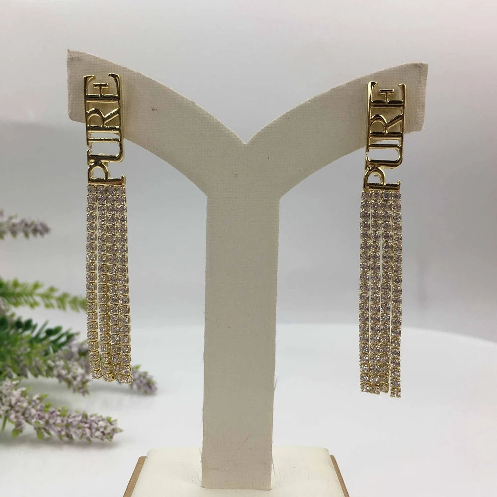 Unique Dubai Long Drop Earrings