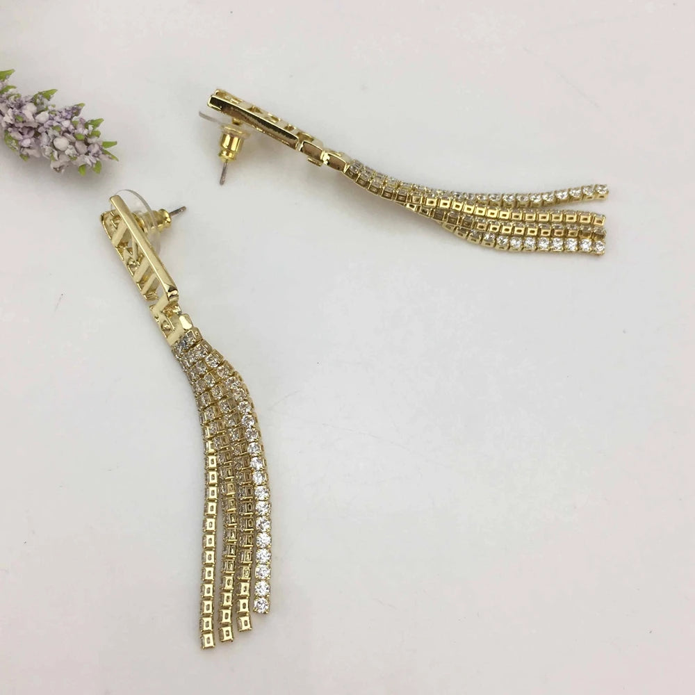 Unique Dubai Long Drop Earrings