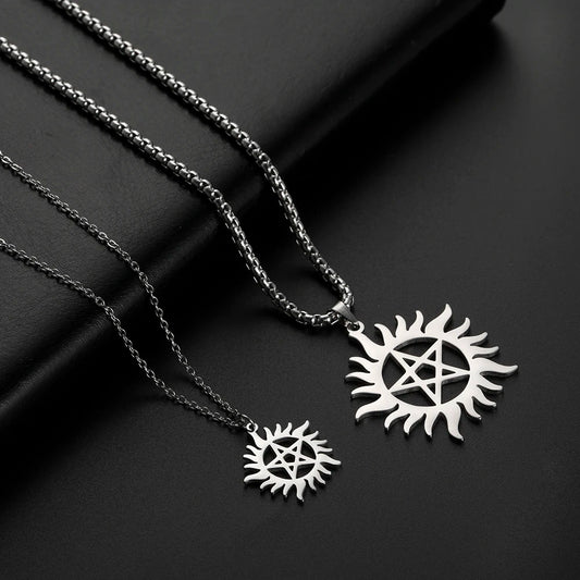 Supernatural Sun Pentagram Necklace