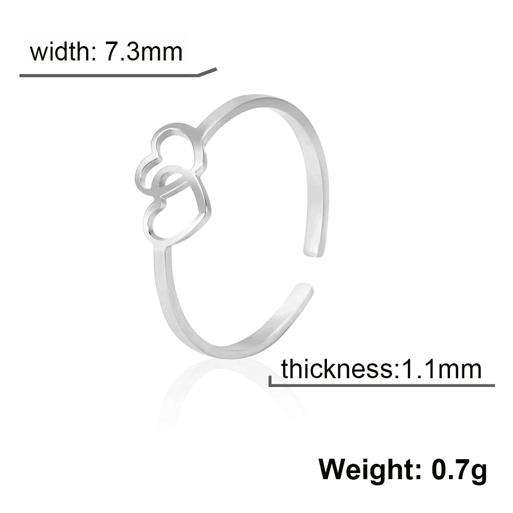 Stainless Steel Open Rings
