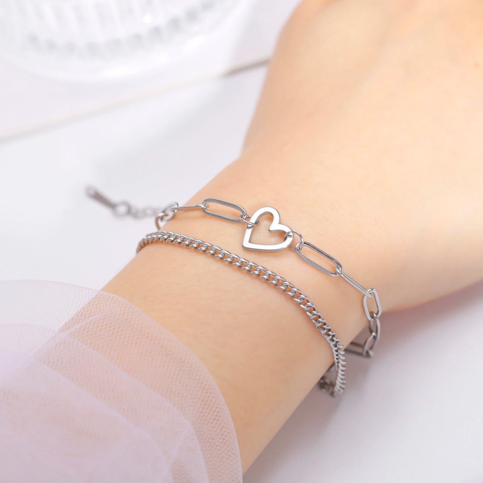 Stainless Steel Heart Jewelry