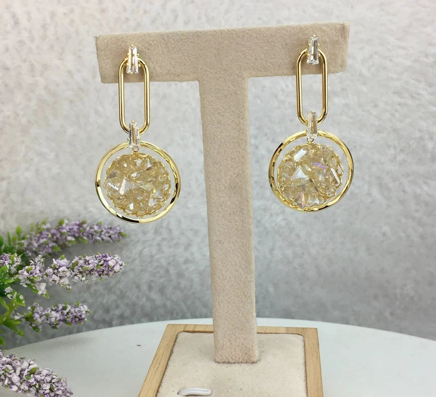 Fashionable Large Drop Earrings Set