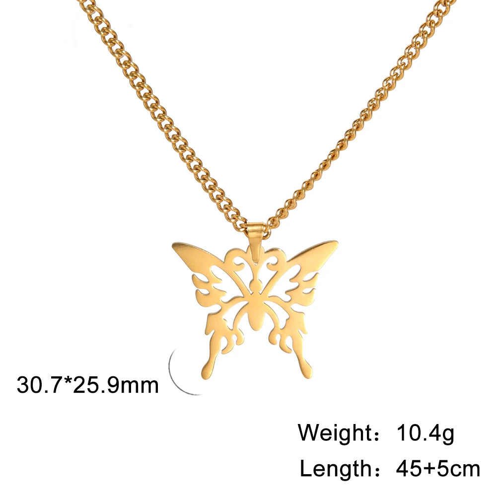 Butterfly Pendant Necklace 