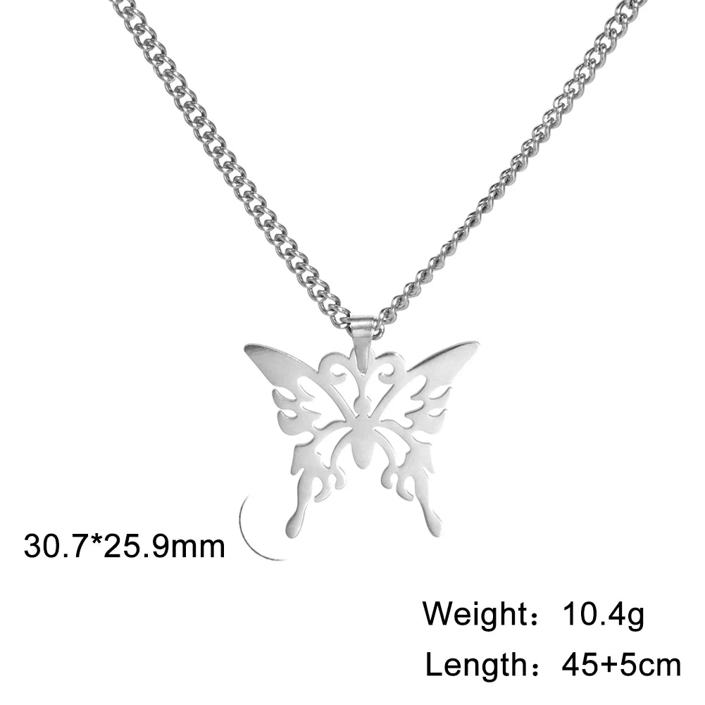 Butterfly Pendant Necklace 