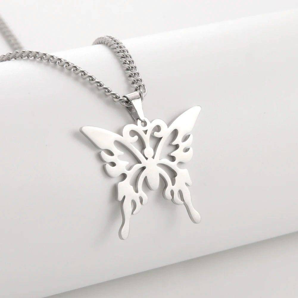 Butterfly Pendant Necklace 