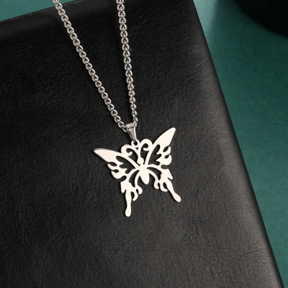 Butterfly Pendant Necklace 