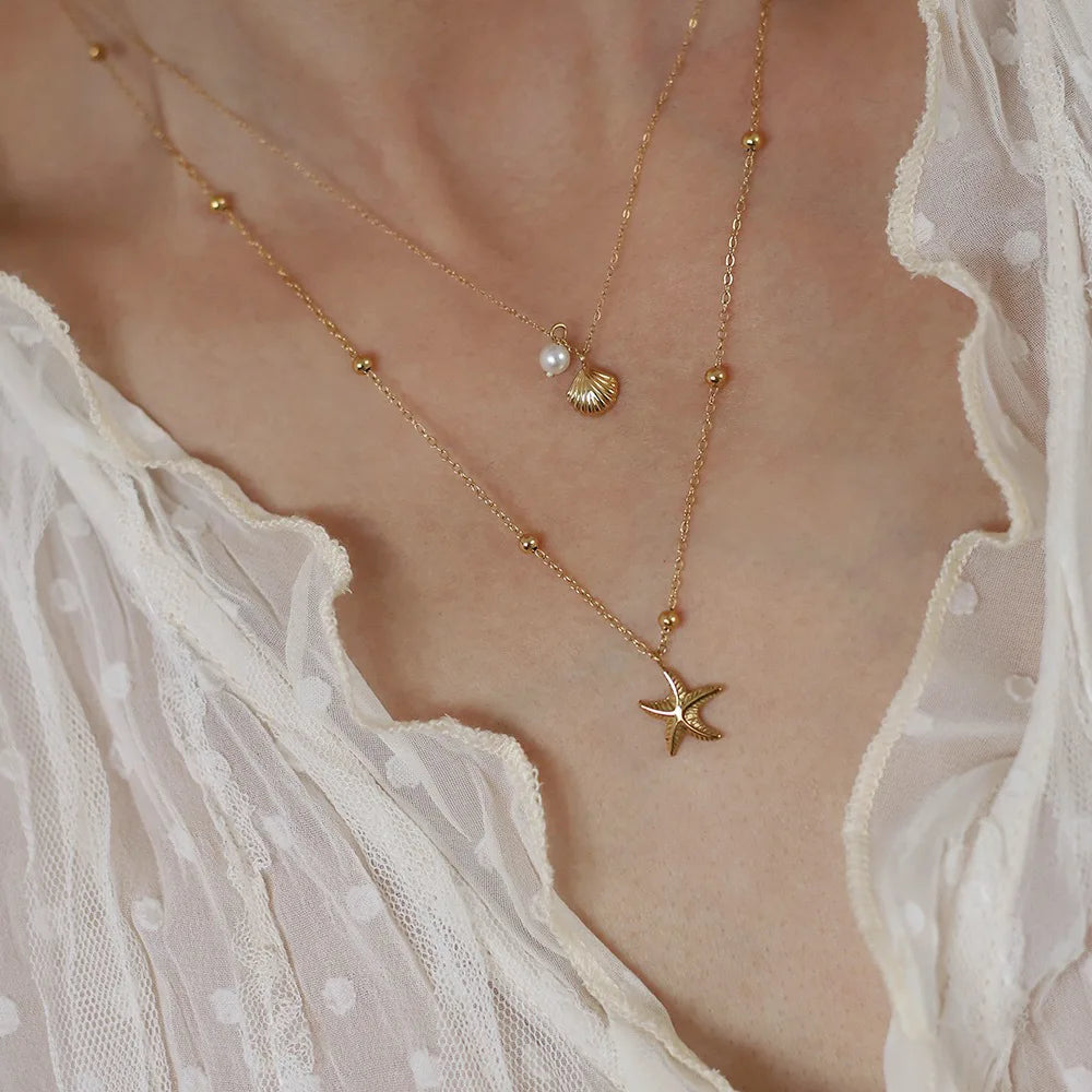 Chic Starfish Shell Jewelry