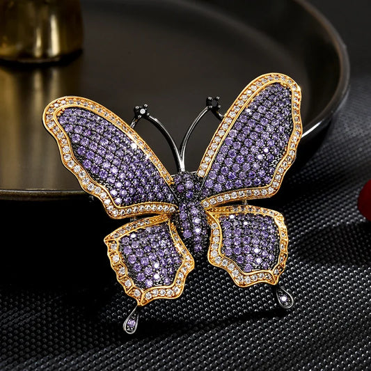 Exquisite Butterfly Design Brooch