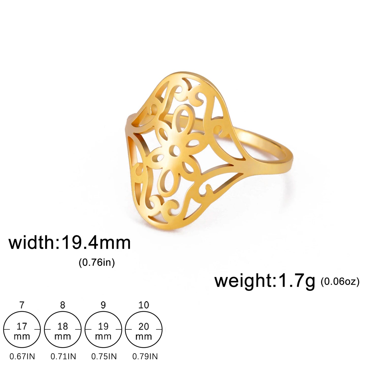 Filigree Flower Ring