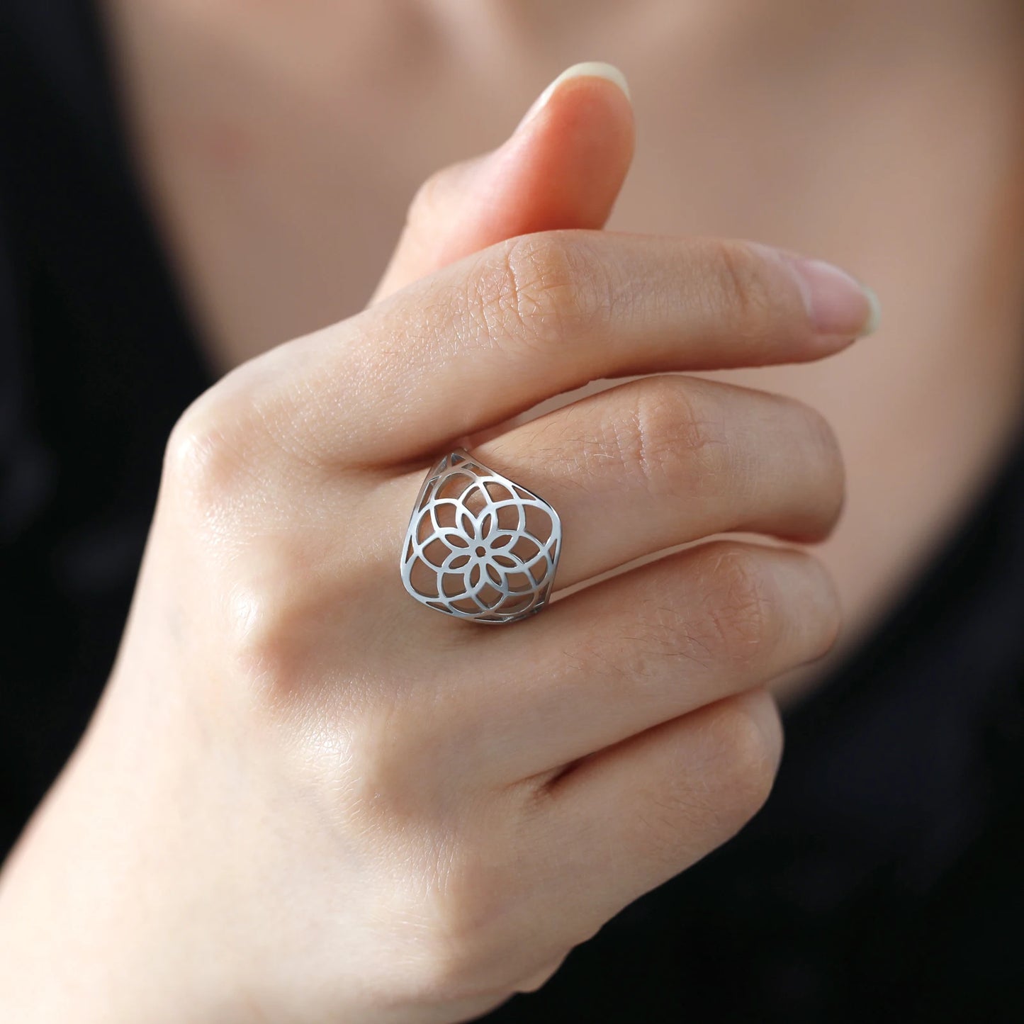 Filigree Flower Ring