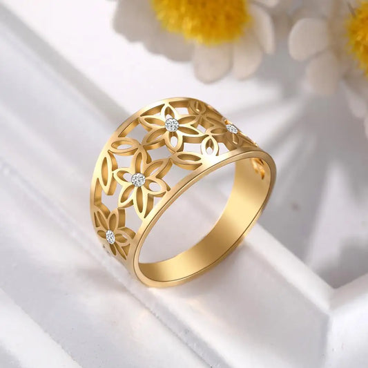 Flower of Life Finger Ring
