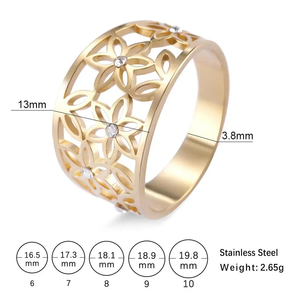 Flower of Life Finger Ring
