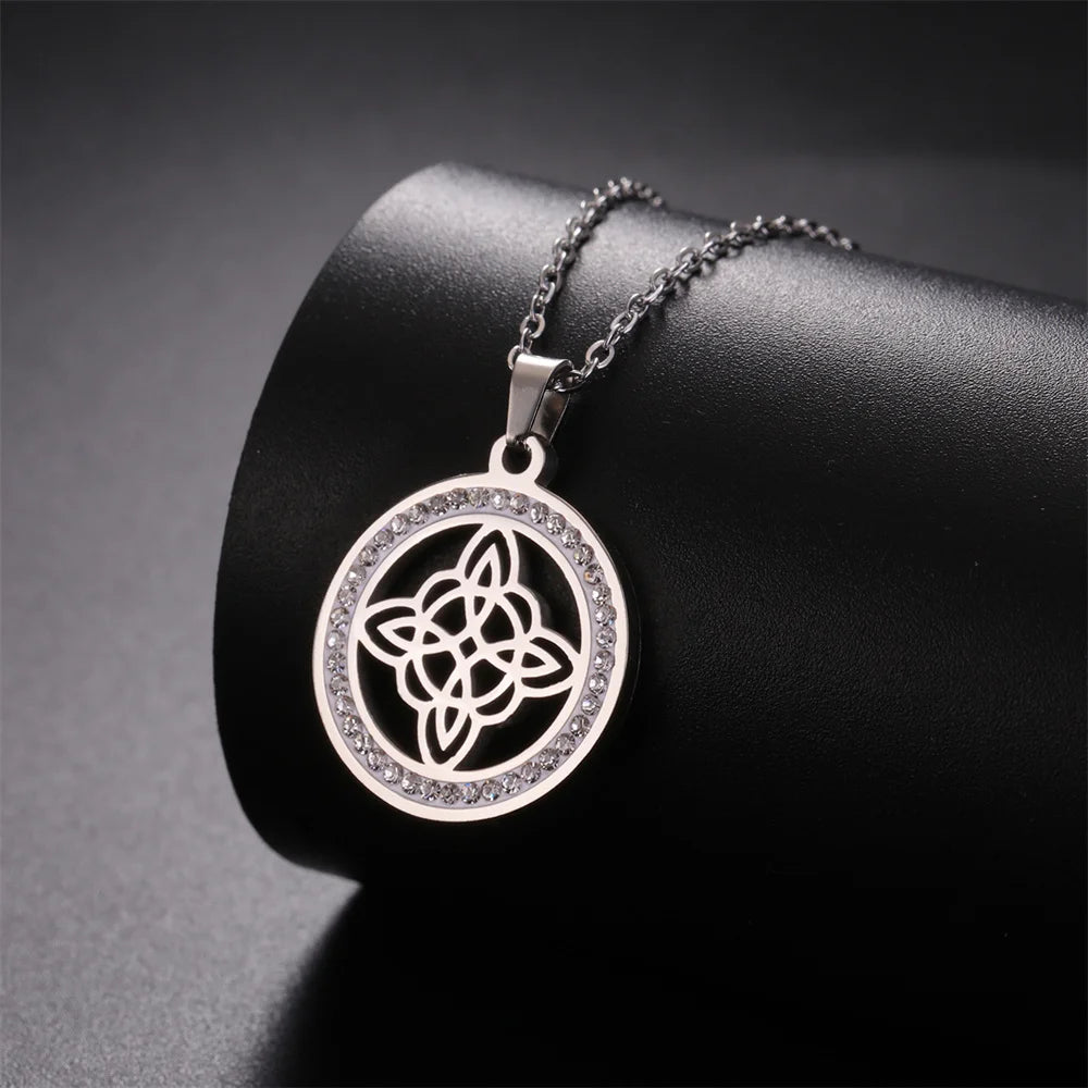 Crystal Witch Knot Necklace