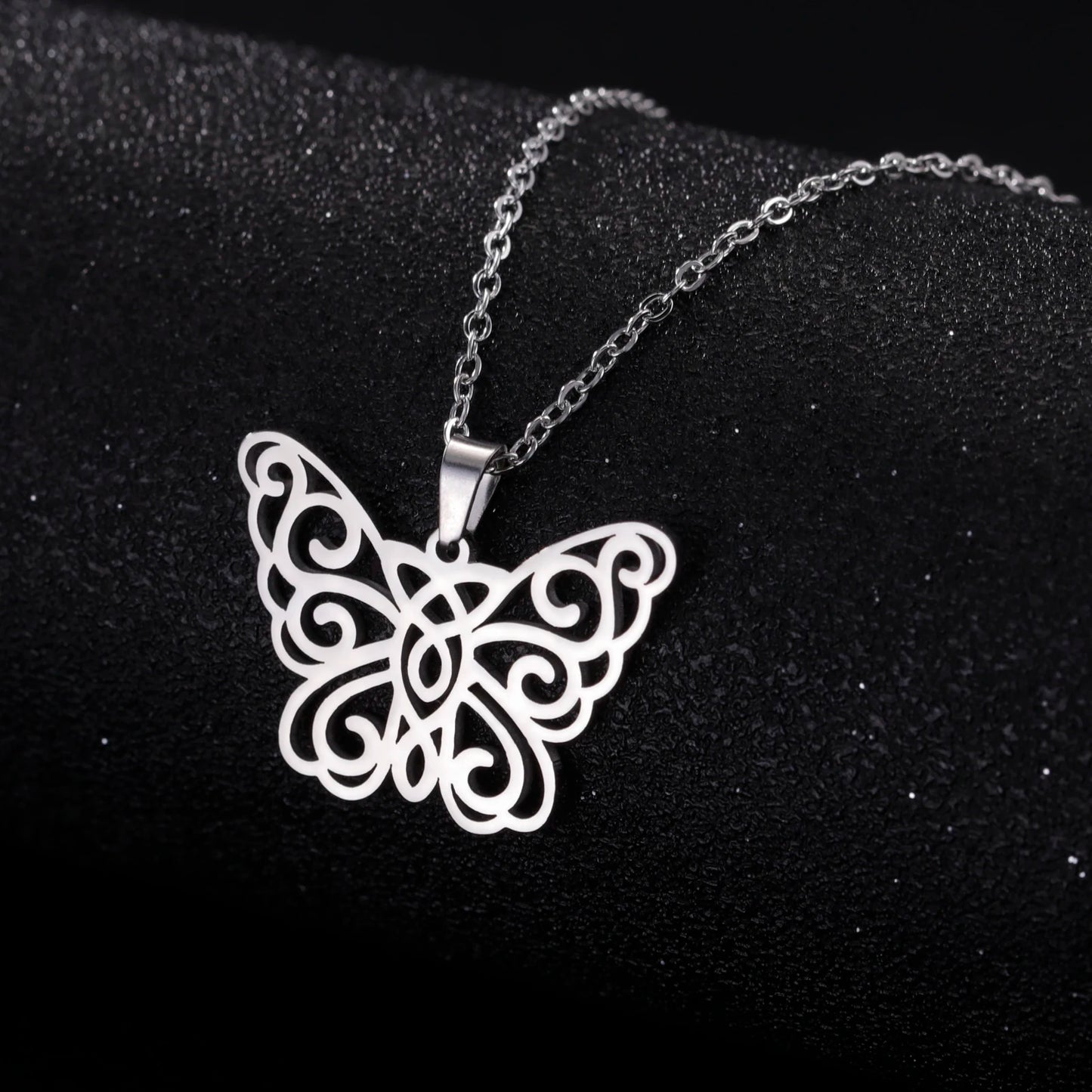 Butterfly Pendant Choker