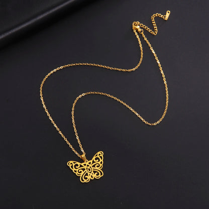 Butterfly Pendant Choker