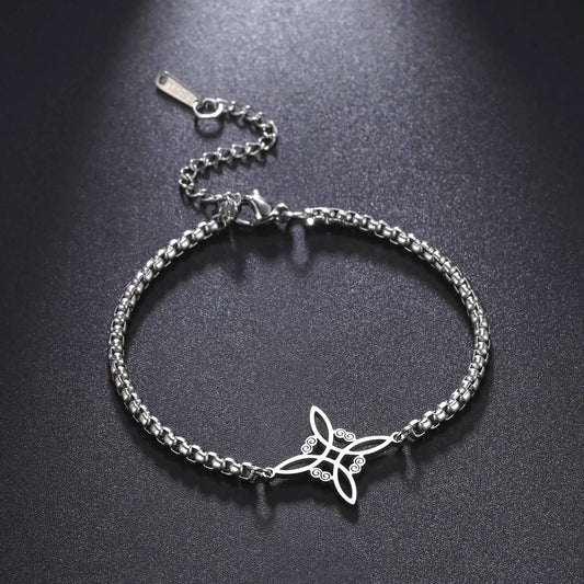 Wicca Stainless Steel Knot Bracelet